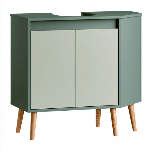 Meuble de rangement aux lignes épurées, coloris gris